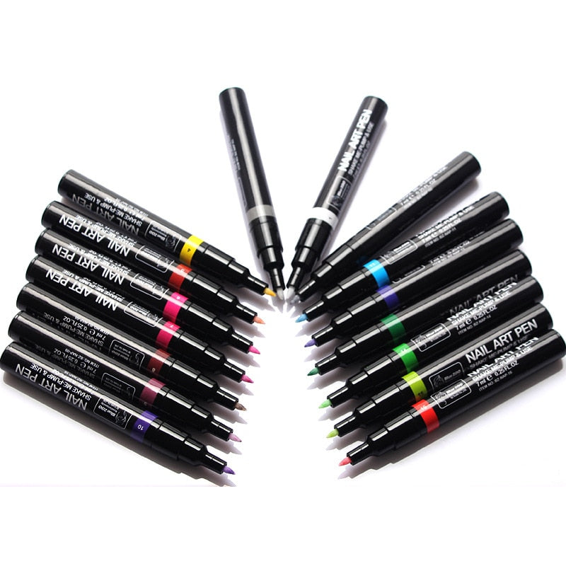 Stylo Nail Art 16 couleurs